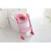 Дитяче сидіння з драбинкою на унітаз з поліуретановим кільцем, рожевий Babyhood BH-122