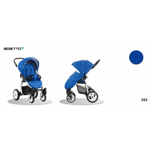 Прогулочная коляска Bebetto RAINBOW (253) синий