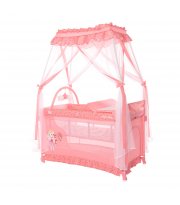 Кровать - манеж с балдахином Lorelli Magic Sleep Розовый