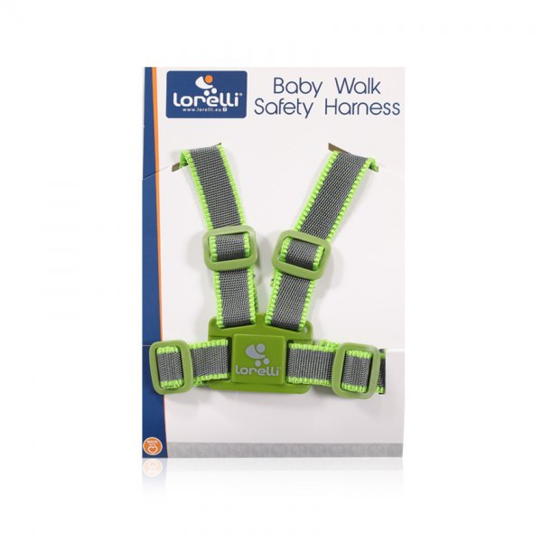 Детские вожжи Lorelli Baby Walk Safety Harness Серо-зелёный