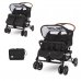 Детская коляска для двойни Lorelli Twin BLACK