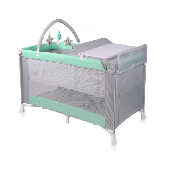 Манеж-ліжко Lorelli Verona 2 Layers Plus Green&amp;Grey