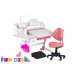 Підліткова парта для школи FunDesk Amare II Pink + Дитячий стілець SST5 Pink