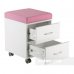 Комплект шафа для зберігання SS15 White + дитяча тумбочка SS15W Pink FunDesk