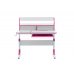Комплект для девочки растущая парта для школьников Cubby Nerine Pink + кресло для дома FunDesk Primo Grey