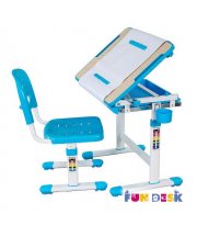 Комплект парта и стул-трансформеры FunDesk Bambino Blue