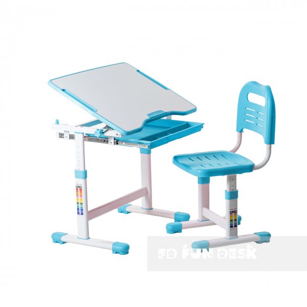 Комплект парта та стілець-трансформери FunDesk Sole Blue
