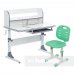 Комплект для школьников растущая парта Cubby Nerine Grey + детский стул FunDesk SST2 Green