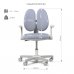Комплект парта-трансформер FunDesk Trovare Grey + ергономічне крісло Fundesk Mente Grey з підлокітниками