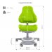Дитячий комплект стіл-трансформер FunDesk Libro Grey + універсальне крісло FunDesk Bravo Green