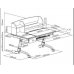 Дитячий стіл-трансформер FunDesk Amare II with drawer Grey