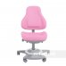 Детский комплект стол-трансформер FunDesk Libro Grey + универсальное кресло FunDesk Bravo Pink