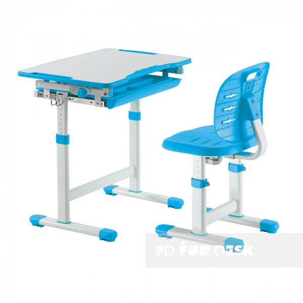 Комплект парта + стул трансформеры Piccolino III Blue FunDesk