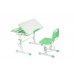 Эргономический комплект Cubby парта и стул-трансформеры Botero Green