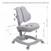 Комплект для школьника парта FunDesk Sentire Grey + эргономичное кресло FunDesk Diverso Grey