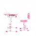 Эргономический комплект Cubby парта и стул-трансформеры Botero Pink