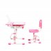 Ергономічний комплект Cubby парта та стілець-трансформери Botero Pink