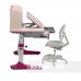 Зростаючий комплект для дівчинки парта Cubby Ammi Pink + крісло для дому FunDesk Primo Grey