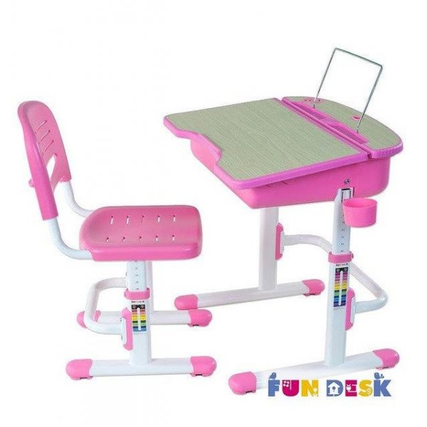 Комплект FunDesk Парта и стул-трансформеры Capri Pink