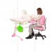 Детский стол-трансформер FunDesk Amare Pink с выдвижным ящиком