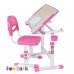 Комплект парта та стілець-трансформери FunDesk Piccolino II Pink