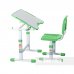 Комплект парта та стілець-трансформери FunDesk Sole II Green