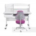 Комплект парта для школярів Cubby Rimu Grey + дитяче універсальне крісло FunDesk Bravo Purple