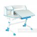 Комплект подростковая парта для школы Amare II Blue + ортопедическое кресло SST10 Blue FunDesk