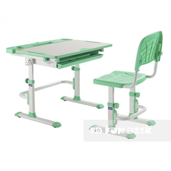 Комплект парта + стілець трансформери Cubby DISA GREEN