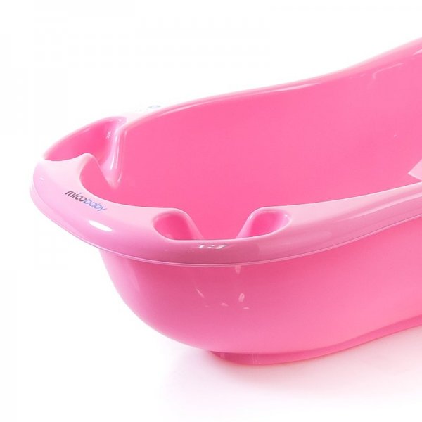 Ванночка детская Slonik из пластмассы, розовая