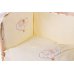 Ліжко Qvatro з аплікацією ЖАККАРД GOLD (8 елем., без змійок на захисті) Бежева (ведмедик спить на хмарі)