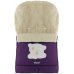 Зимовий конверт Babyroom №20 з подовженням фіолетовий (мордочка ведмедика штопана)