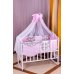 Дитяче ліжко Babyroom Bortiki lux-08 sowa рожевий - сірий