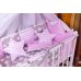 Дитяче ліжко Babyroom Bortiki lux-08 sowa рожевий - сірий