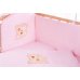 Дитяче ліжко Qvatro Ellite AE-08 аплікація Рожевий (ведмедик мордочка штопанна)