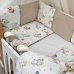 Комплект постельного белья для новорождённого Happy night Джунгли, цвет капучино