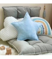 Подушка "Зірочка" декор яскраво-блакитний