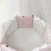Овальный постельный комплект Shine Алиса розовый