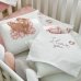 Комплект постельного белья для новорождённого Пионы