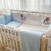 Комплект постельного белья для новорождённого Baby Teddy, цвет голубой