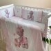 Комплект постельного белья для новорождённого Kids toys Мишка розовый NEW