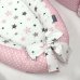 Кокон Baby Design Stars серо-розовый