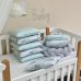 Комплект постельного белья для новорождённого Happy night Слоники мятный