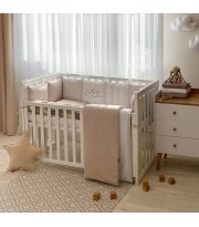 Комплект постельного белья для новорождённого Cutey, цвет капучино