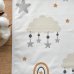 Пелёнка непромокаемая Облака с месяцем бежевый, 50х80 +/- 2 см