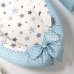 Кокон Baby Design Stars серо-голубой