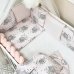 Комплект постільної білизни для новонародженого Happy night Слоніки рожевий