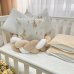 Комплект постільної білизни для новонародженого Гусики, колір бежевий
