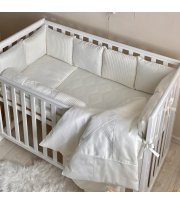Комплект постельного белья для новорождённого DreamLand валик молочный