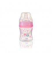 Пляшка антиколікова з широким отвором (Рожевий) 120 мл. (0+) "BabyOno"